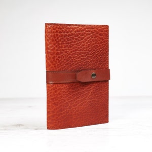 Personalised A5 Leather Notebook Cover / Exercise Book Cover ...