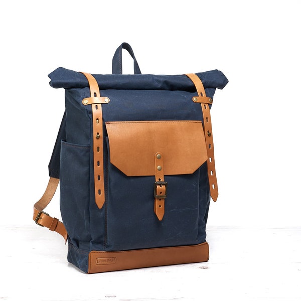 Backpack Roll Top Etsy