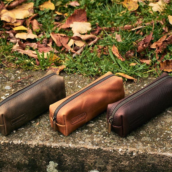 Leather Pencil Holder Etsy