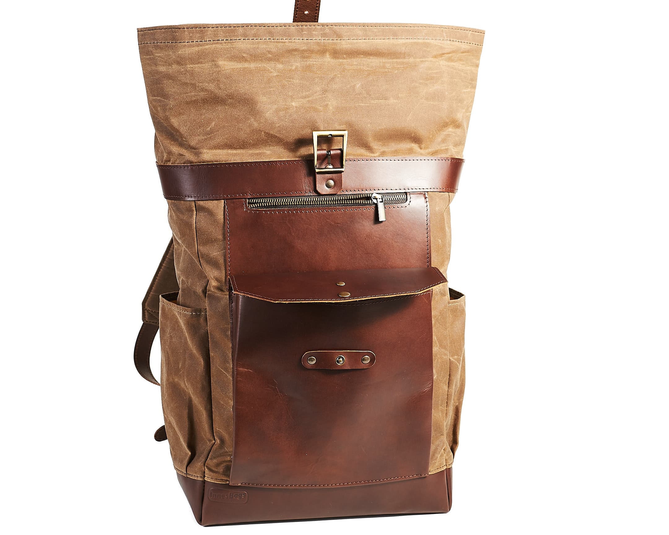 mens waxed canvas backpack