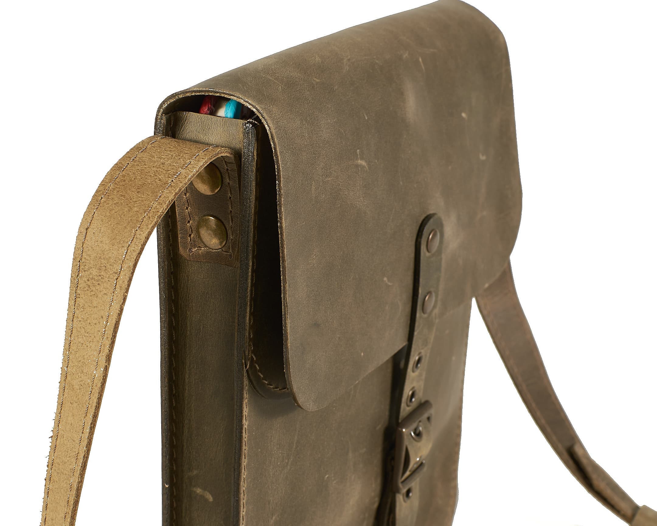 Rolltop Waxed Canvas Bag With a Laptop Slot. Canvas Travel