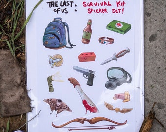 Last of Us Game Inspired Survival Kit Stickers