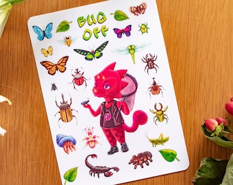 Flick Bug Off Animal Crossing Stickers