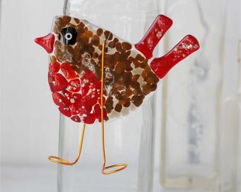 DIY Fused Glass Robin Kit | Make Your Own Christmas Robin Decoration | Handmade Glass Fusing Kit