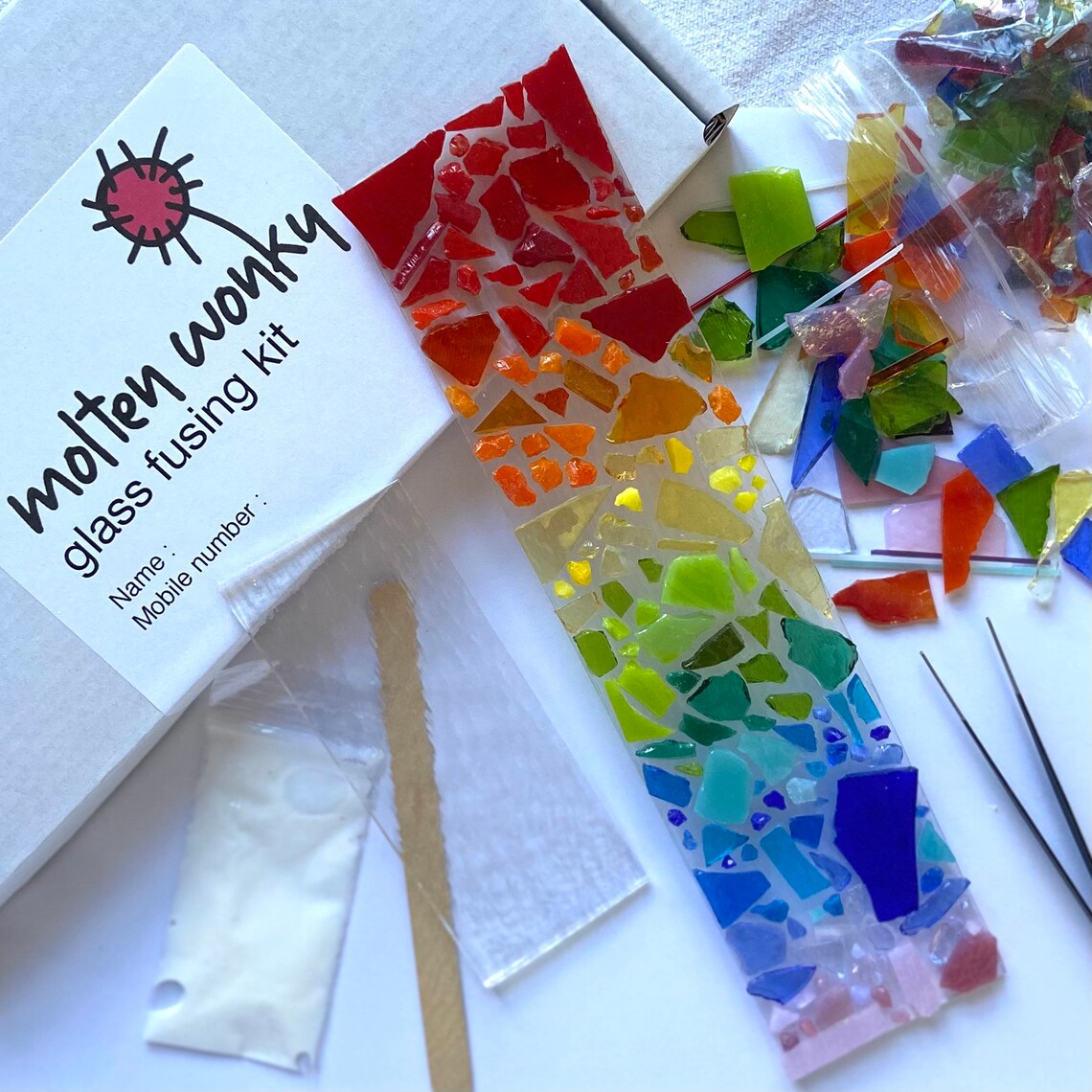 Make your own Sun Catcher Glass Kit DIY SunCatcher hanging Etsy