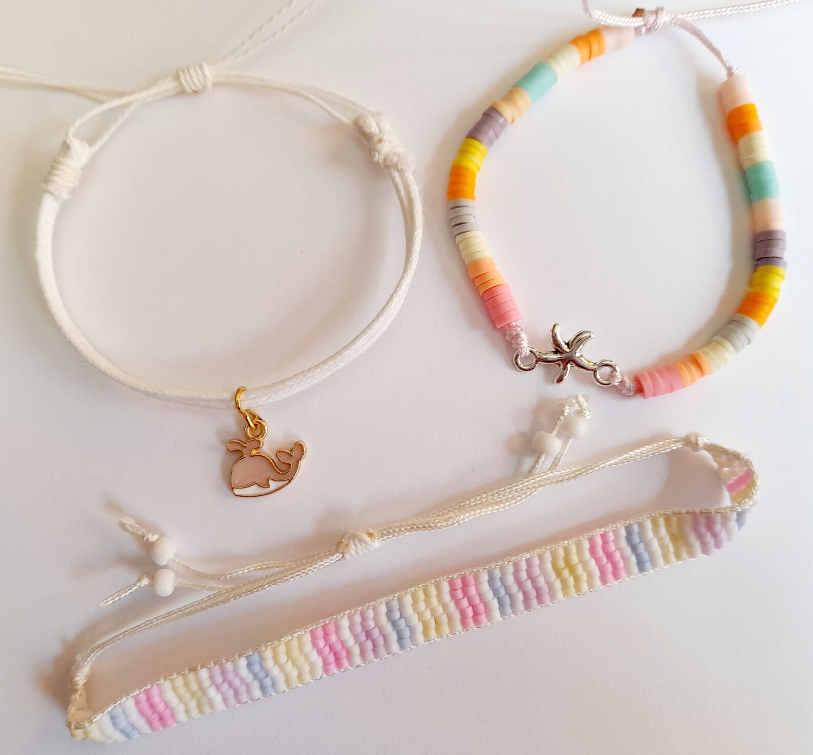 Juego de pulsera ajustable hecho a mano de 3 pulsera de Etsy