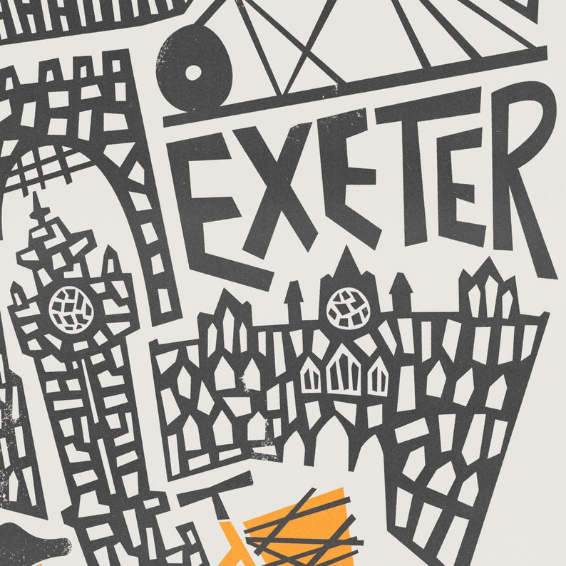 Exeter City Print, Graduation Gift image 7