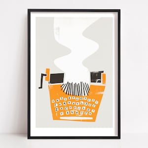 Retro Typewriter Print: Art for Writers And Authors