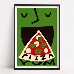 Pizza Print: Margherita Food Art For Kitchen