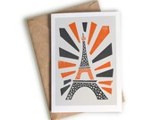 Eiffel Tower Card, A6 Size, Paris Travel Art, Engagement Card, Holiday Surprise, Visit Paris, France, Europe, Traveller and Backpacker