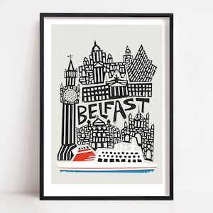 Belfast Print: Northern Ireland Travel Wall Art