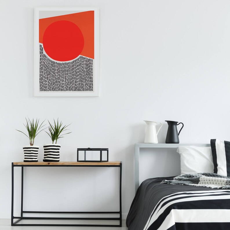Abstract Print Modern Abstract Art Apartment Decor Living Etsy