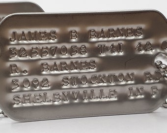 Bucky barnes dog tags online