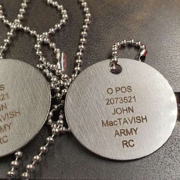 John 'Soap' MacTavish British military dog tag set