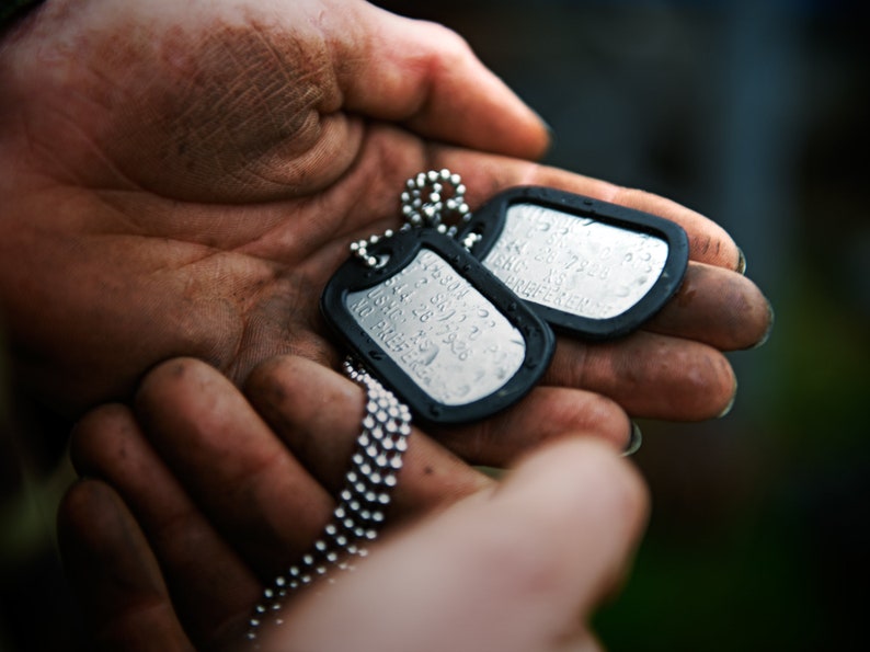 military dog id tags