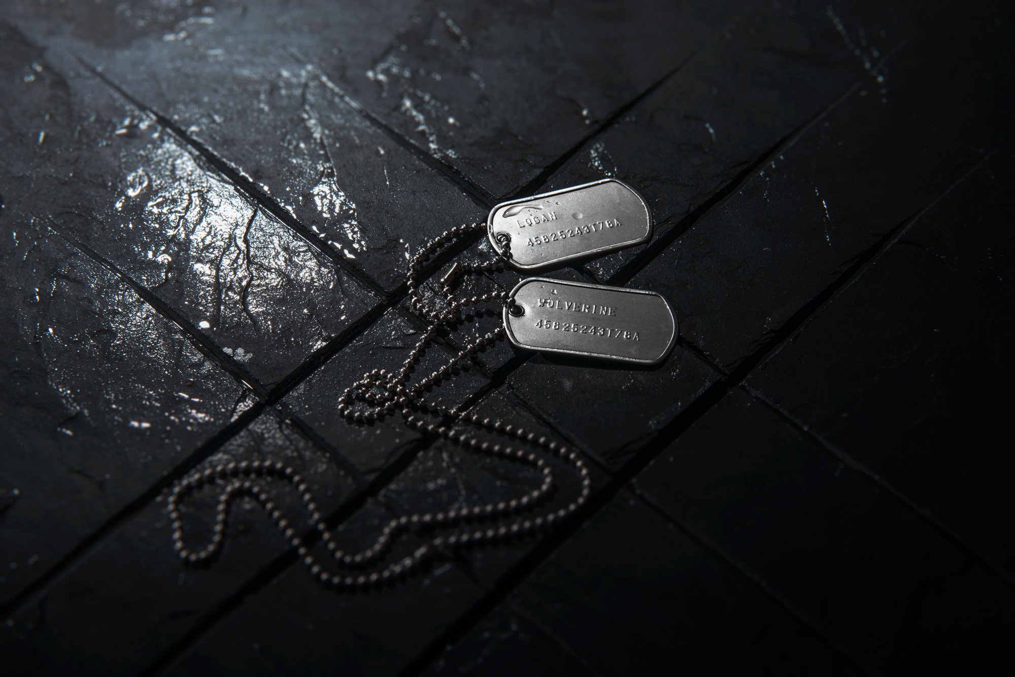 US Steel & Chains Dog Tag Set, Silencers with Coloured Stainless Personalised ID Embossed and Army Optional