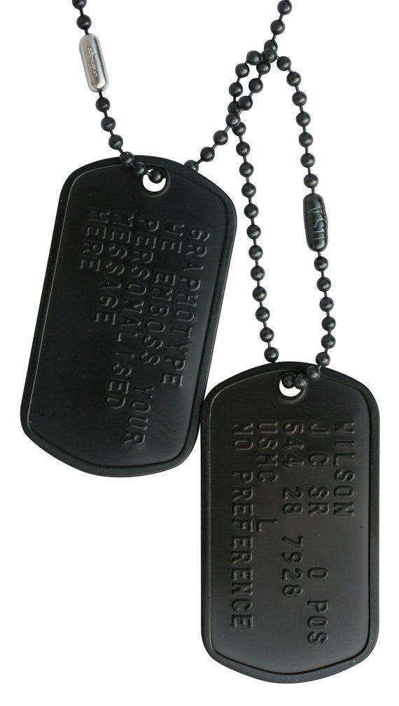 USA Military Army Style Dog Tags 