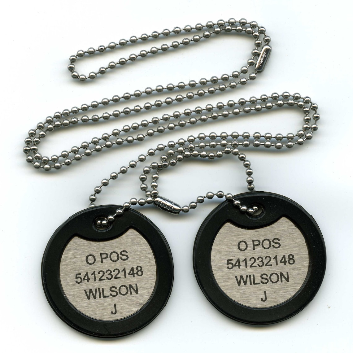 Double British Military Army Dog Tag ID Set Personalised Etsy UK