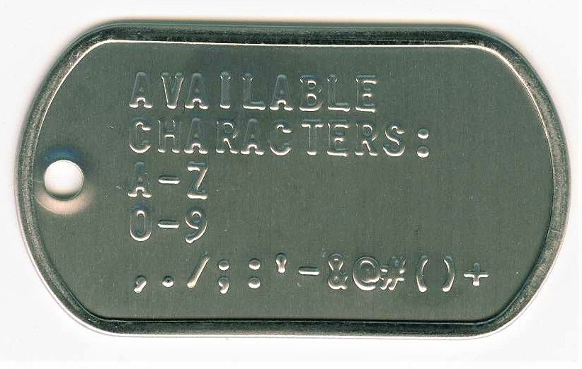 Personalised Stainless Steel US Army Dog Tag Set With Bottle