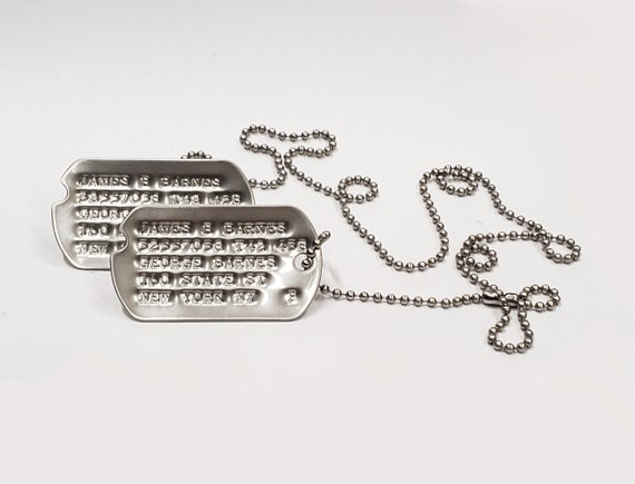 Simon 'Ghost' Riley US military dog tag set