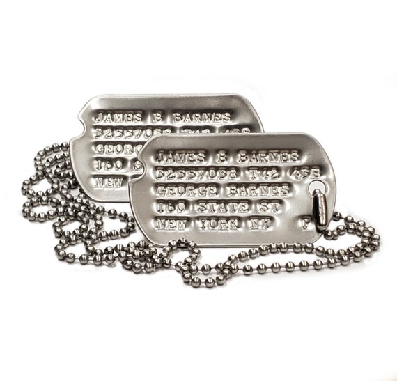 Chapas militares DOG-TAG personalizadas