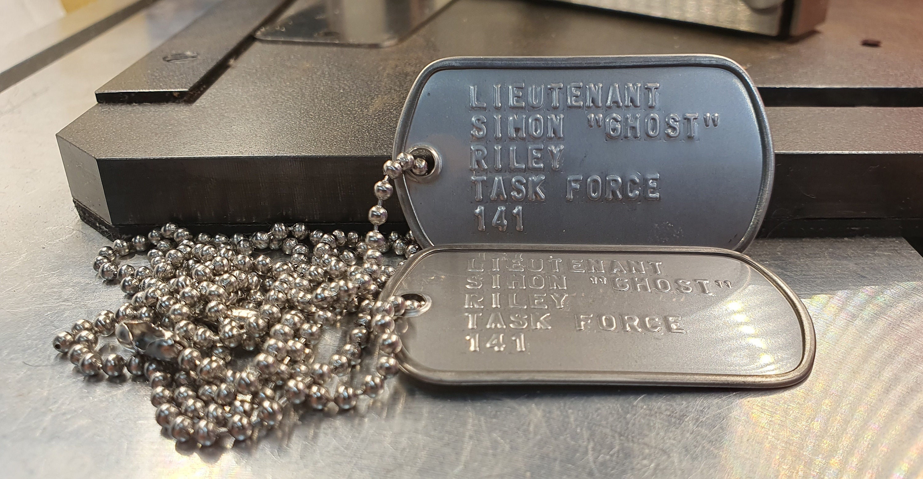 Simon 'Ghost' Riley US military dog tag set