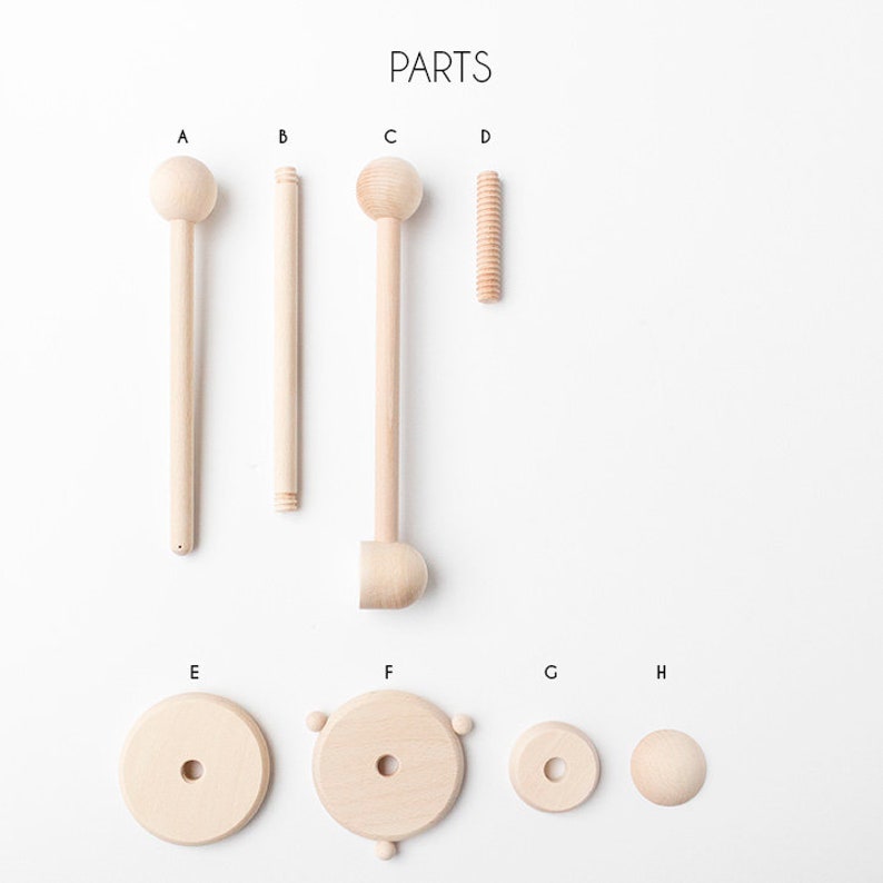 Wooden Baby Mobile Hanger DIY Kit Wooden Crib Mobile Stand Etsy