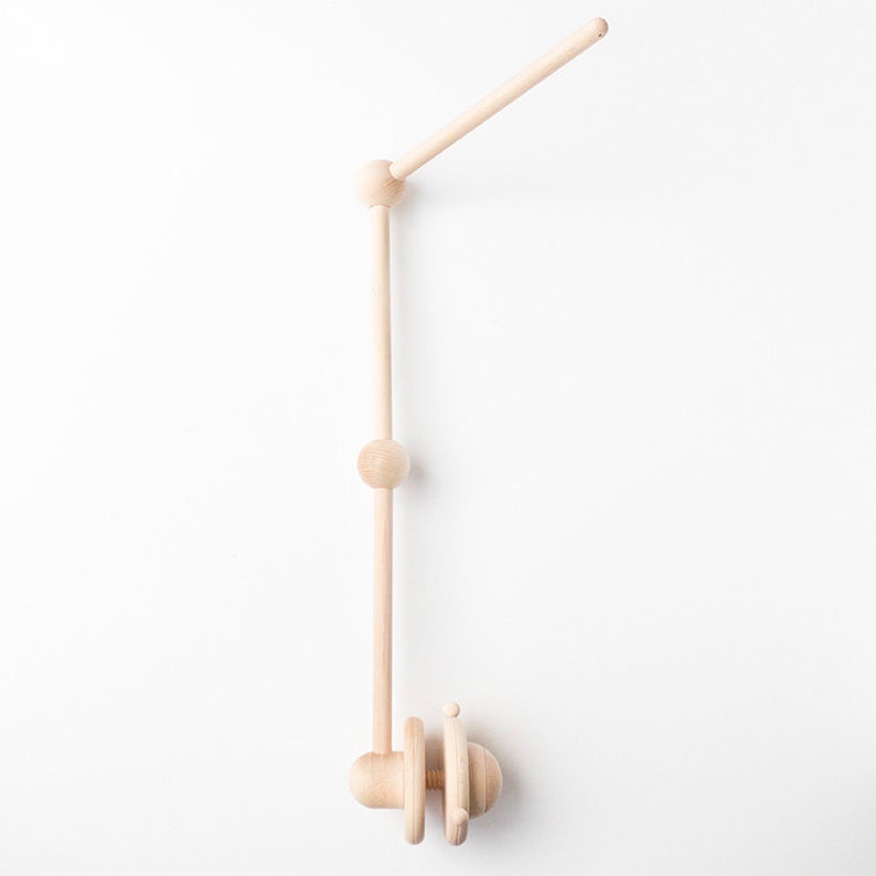 Wooden Baby Mobile Hanger DIY Kit Wooden Crib Mobile Stand Etsy