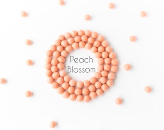 Wool Felt Balls - Felt Pom Poms - Wool Balls - Wool Beads - Peach Blossom - DIY Felt Ball Garland - DIY Felt Ball Mobile - DIY Necklace