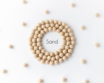 Sand Beige Wool Felt Balls - 2.5cm Felt Pom Poms - 25mm Wool Balls - Felted Beads - DIY Felt Ball Garland - Baby Mobile - Craft Supplies