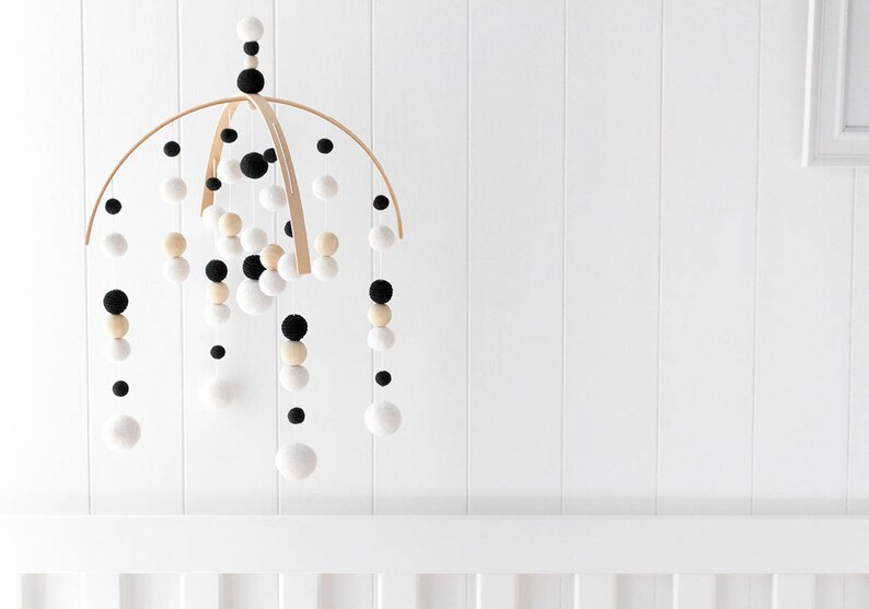 Black and White Baby Mobile Monochrome Baby Mobile Gender Etsy Australia