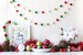 Traditional Christmas Felt Ball Garland - Red and Green Christmas Garland - Mantel Garland - Christmas tree decor 