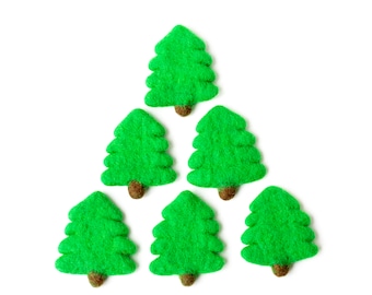 Felted Green Christmas Tree - Xmas Tree Craft - DIY Christmas Crafts - Christmas Tree Decor - Felt Christmas Tree - Xmas Crafts for kids