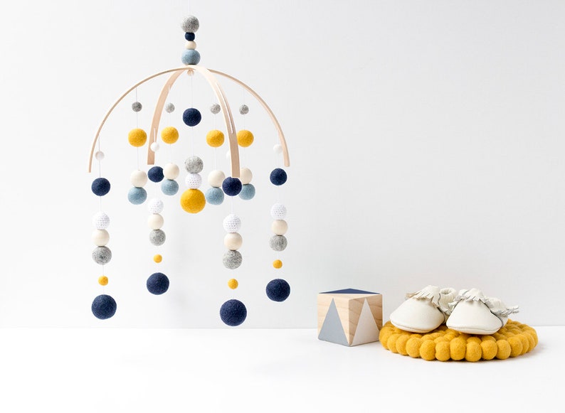 navy and mustard nursery