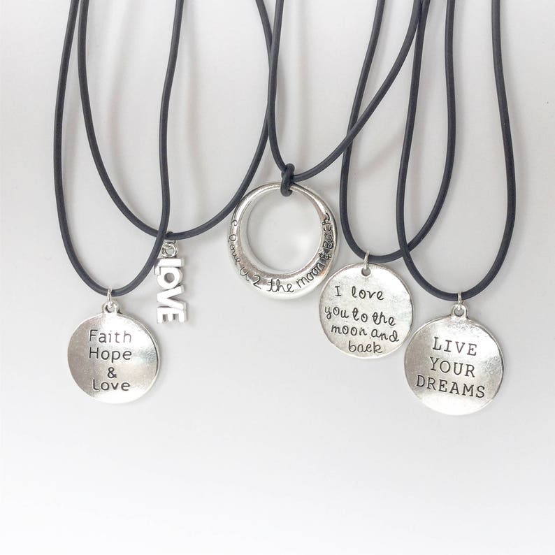 Necklace with silver pendant g Love silver pendant necklace