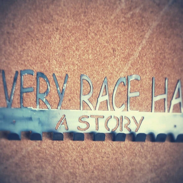 Every race has a story, medal, display, Running, triathlon, marathon,