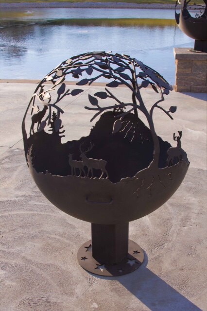 Outdoor Fire Pit Fire Globe Fireball Fire Sphere