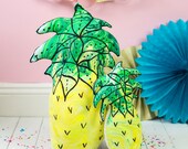 Hand-Marmorierte Ananas Kissen Kissen Plushie