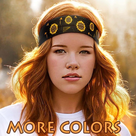 1960's Hippie Headband 60's Style Headbands 3Pcs