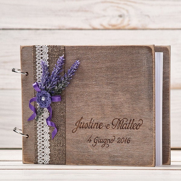 Purple Guest Book Etsy