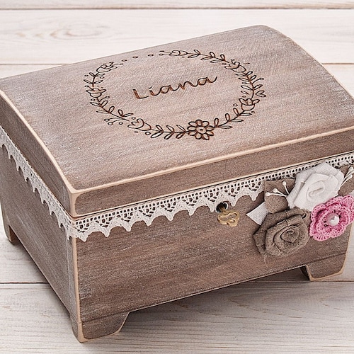 Jewelry Box for Girls Personalized New Baby Memory Box Little Etsy