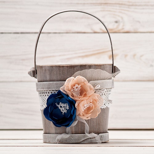 rose gold flower girl basket and ring bearer rose gold flower girl basket Navy Flower girl basket blush and navy flower girl basket rose gold flower girl basket and ring bearer rose gold flower girl basket Navy Flower girl basket blush and navy flower girl basket