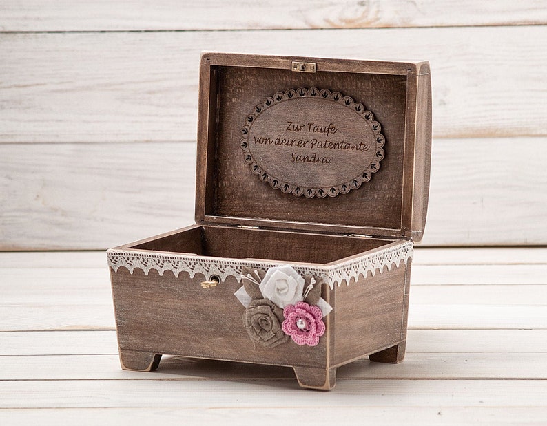 Jewelry Box for Girls Baby Memory Box with Key Newborn Etsy