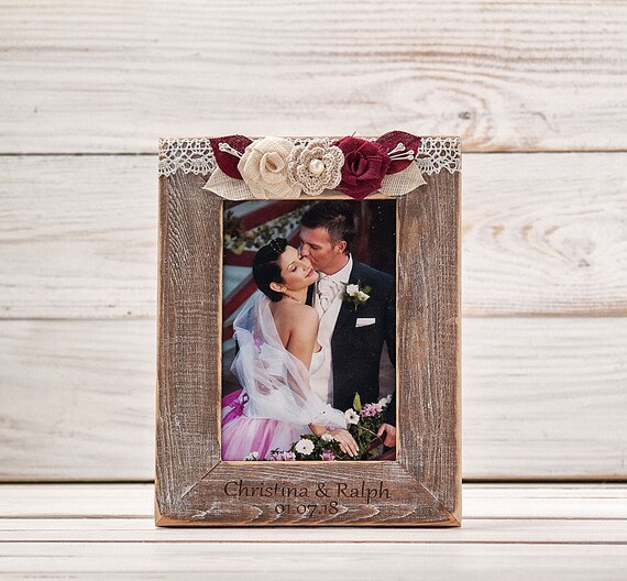 Wedding Frame Personalized Picture Family Photo Frame Engraved Etsy