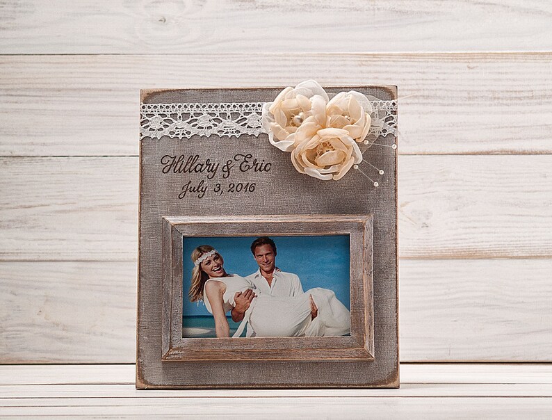 Rustic Picture Frame Wood Picture Frame Handmade Personalized Etsy