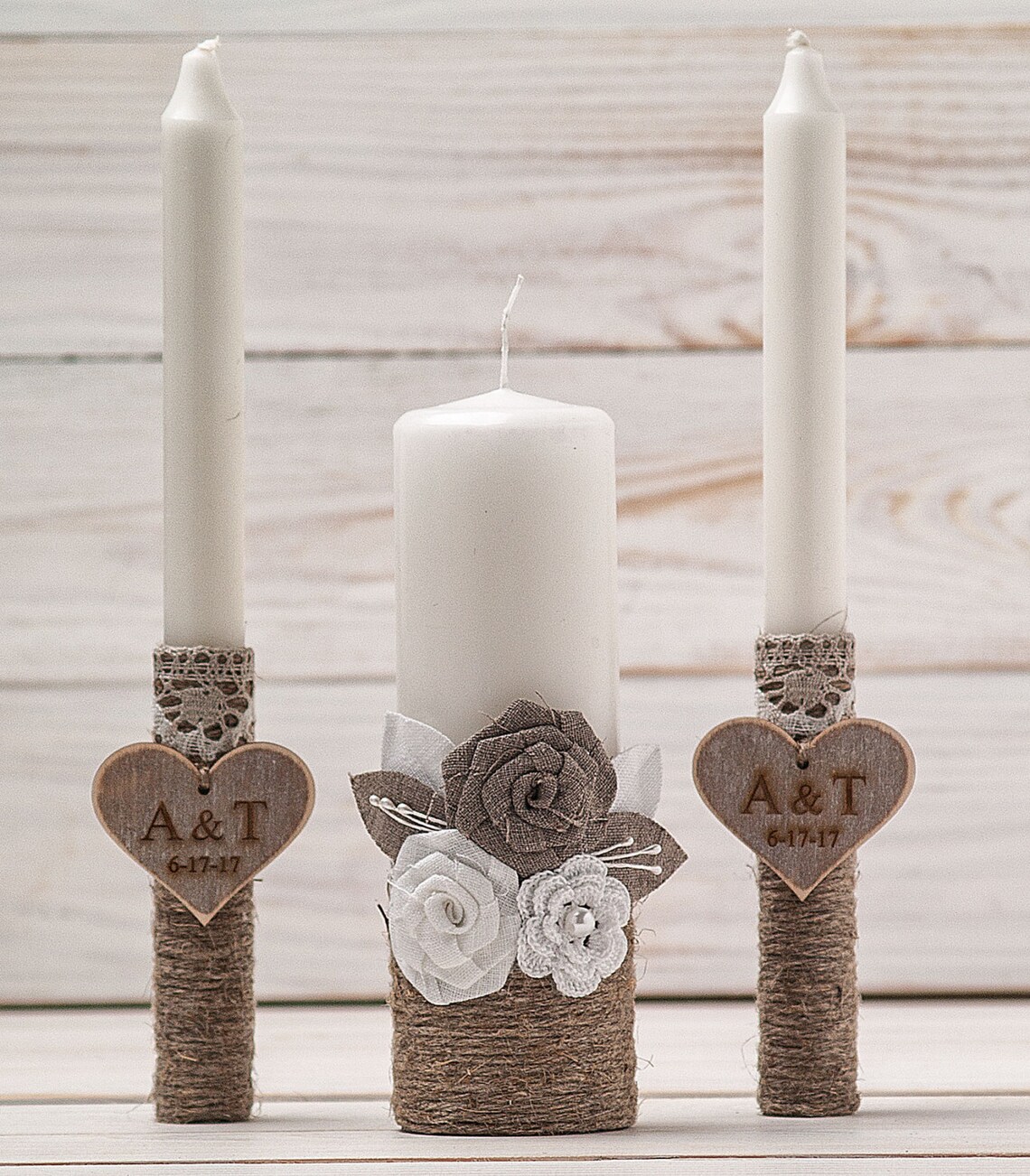 Monogram Unity Candles Wedding Unity Candle Ceremony Etsy