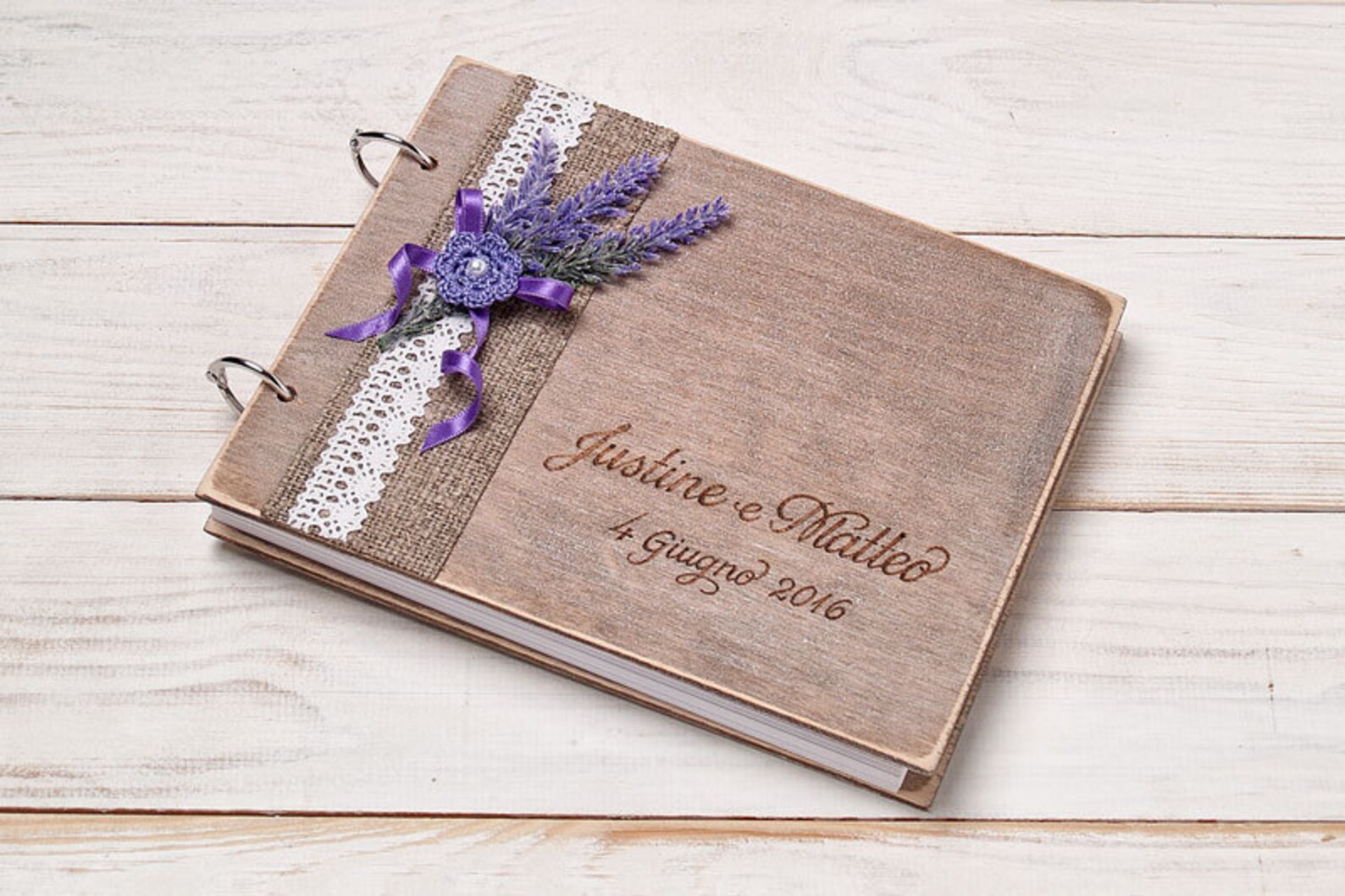 Wedding Guest Book Wood Guest Book Rustic Guestbook Custom Etsy