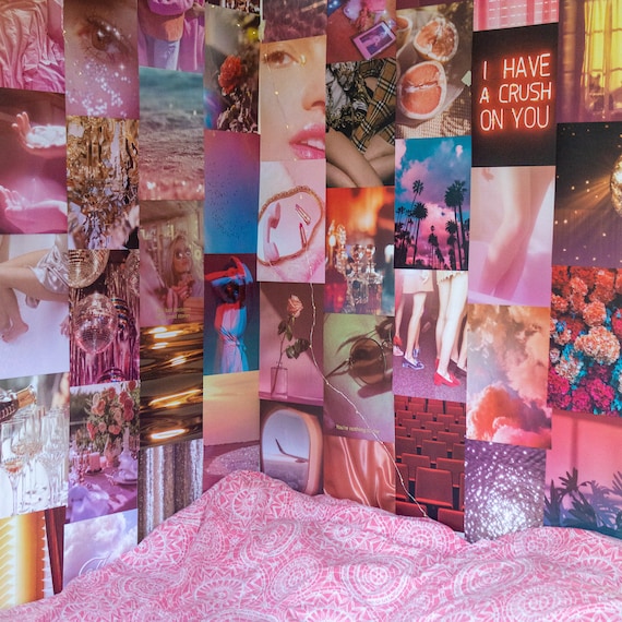 Pink Glow Collage Kit
