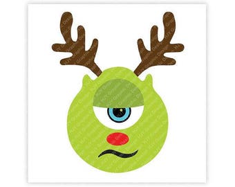 disney christmas monsters inc sully sullivan reindeer etsy monsters inc christmas
