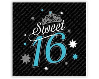 Download Sweet 16 svg | Etsy